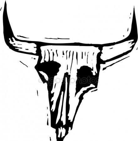 441x450 Cow Skull Stock Vectors, Royalty Free Cow Skull Illustrations