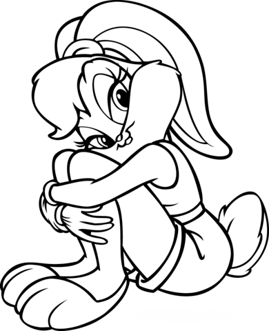 390x480 Looney Tunes Lola Coloring Page Free Printable Pages On Baby