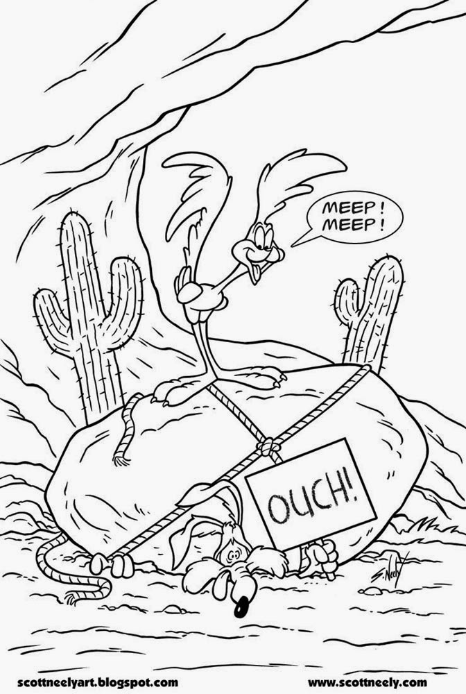 672x1000 Drawn Desert Looney Tunes