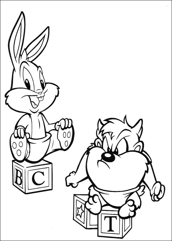 567x794 Baby Looney Tunes Coloring Page Disney Coloring Page