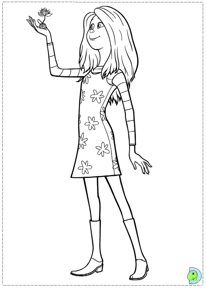 691x960 The Lorax Coloring Page