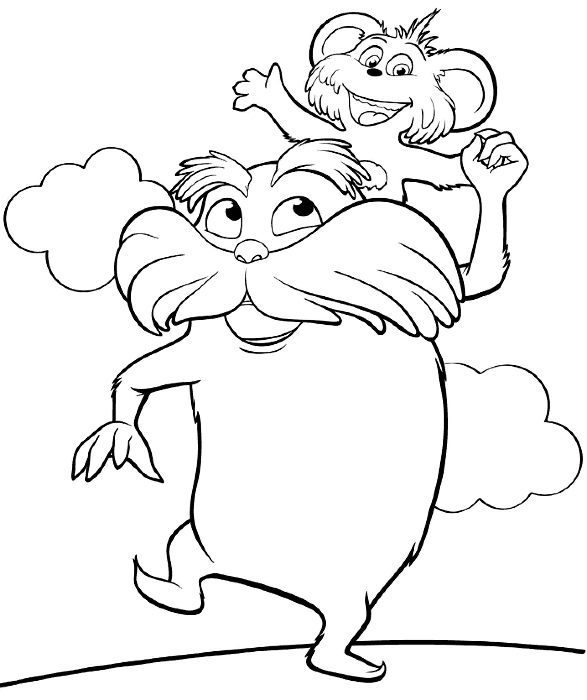 1920x2287 Dr Seuss The Lorax Coloring Pages For Kids