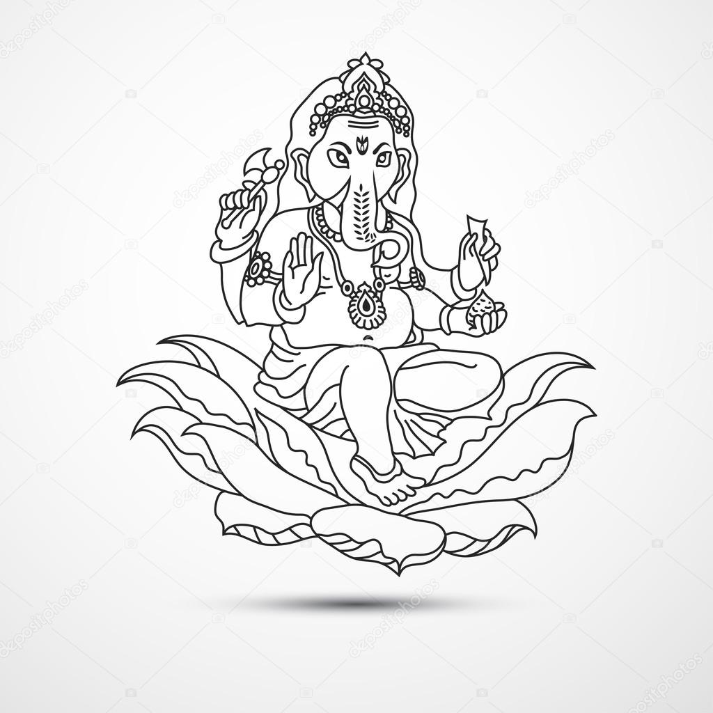 1024x1024 Lord Ganesha Stock Vector Buddycat