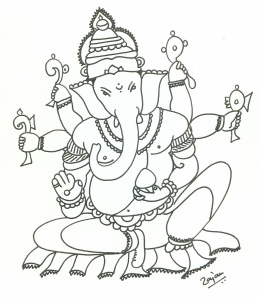 259x299 With Blessings Of Lord Ganesha, Rajan Draws