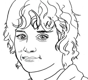 300x272 The Lord The Rings Character Gollum Coloring Page The Lord