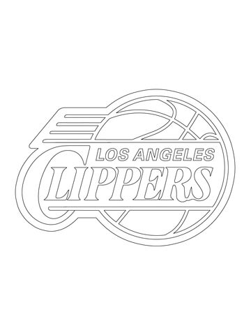 360x480 Los Angeles Clippers Logo Coloring Page Free Printable Coloring