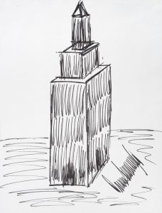 228x300 Trump Drawing Of Empire State Building Up For Auction