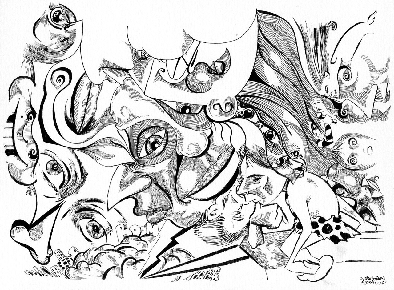 1280x942 Just Drawn That Way Drawings By Michael Arthur