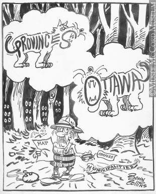 310x385 M965.199.6697 Lost In The Tax Jungle. Drawing, Cartoon John