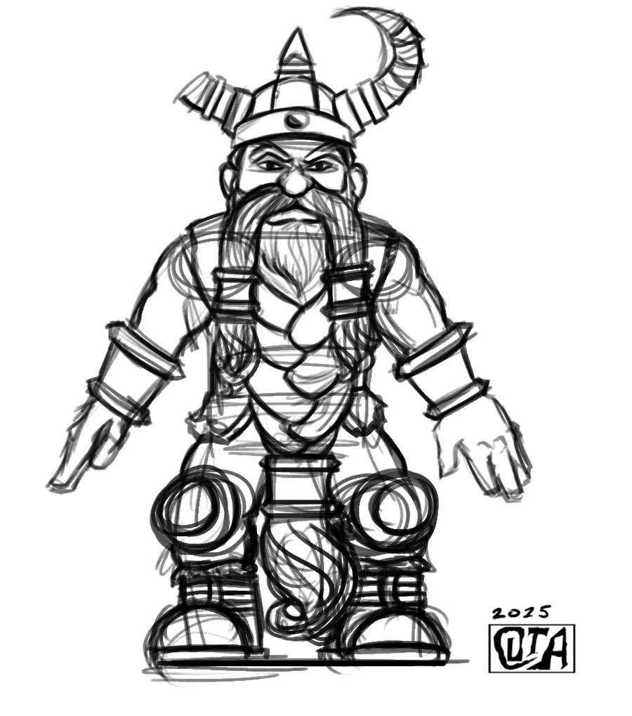 900x1019 The Lost Vikings Character Study