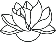 236x175 Lotus Clipart Line Drawing