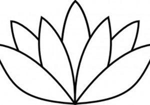 300x210 Simple Lotus Flower Drawing