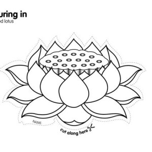 300x300 Lotus Flower Coloring Page Indian