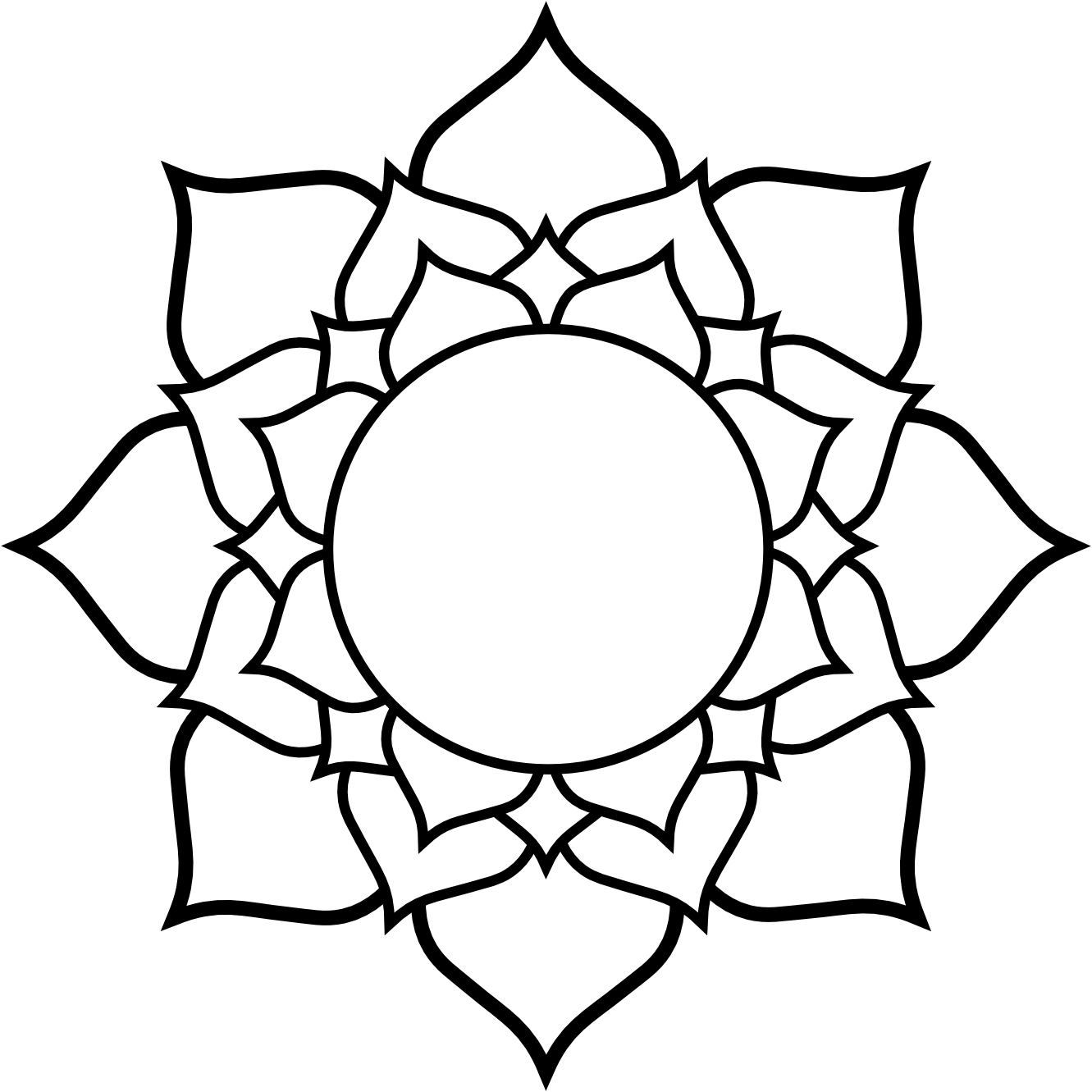 1331x1331 Gallery White Lotus Drawing,