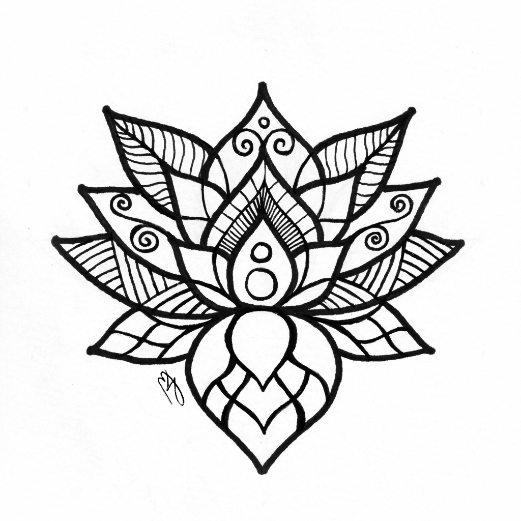 Lotus Images Drawing at GetDrawings | Free download