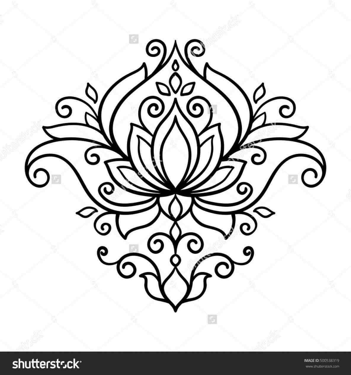 1185x1264 Flower Lotus Drawing