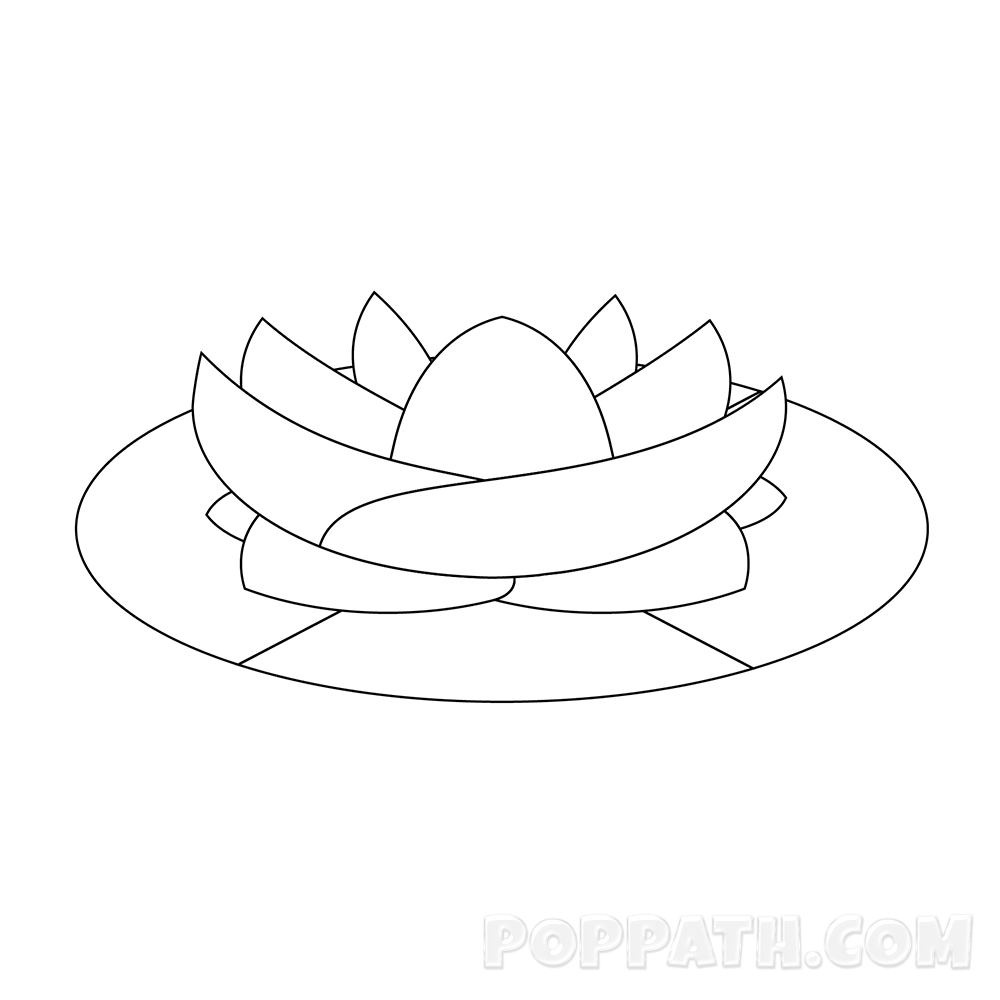1000x1000 How To Draw A Lotus Flower Pop Path