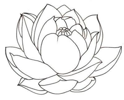 400x322 Lotus Flower Coloring Page Pages Flowers