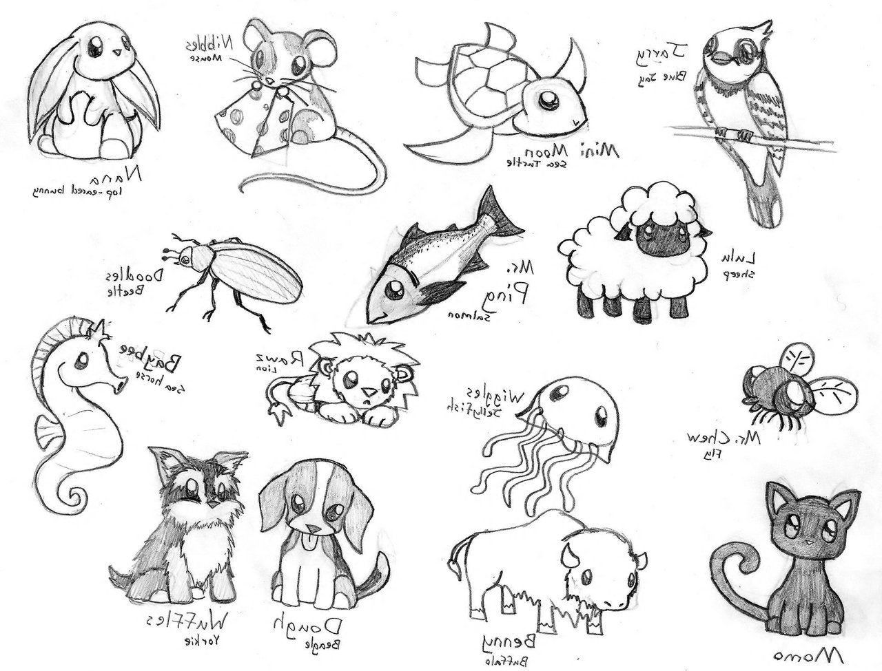 1280x975 Love Animals Drawing