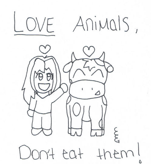 498x541 Love Animals, Don'T Eat Them. By Death Cherry