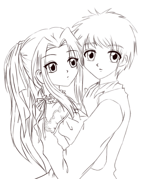 600x750 Love Birds Lineart By M0nkey Love
