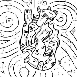 300x300 Love Birds Drawings Fine Art America