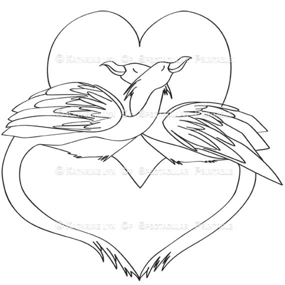 570x570 Love Bird Drawing