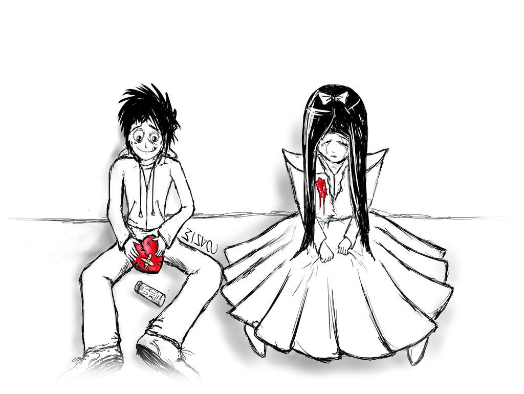 1024x770 Love Breakup Image Boy With Girls Drawings Boy And Girl In Love