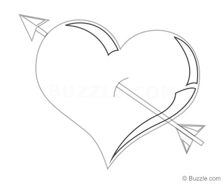 450x370 Easy Instructions To Draw A Heart