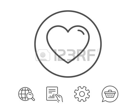 450x364 Heart Line Icon. Love Sign. Valentines Day Sign Symbol. Report