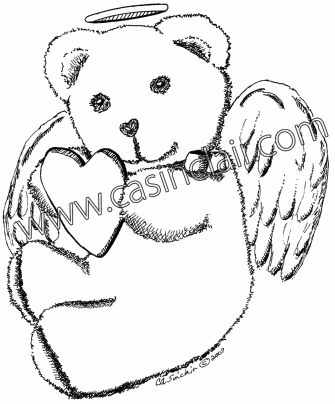 335x404 Drawn Love Teddy Bear