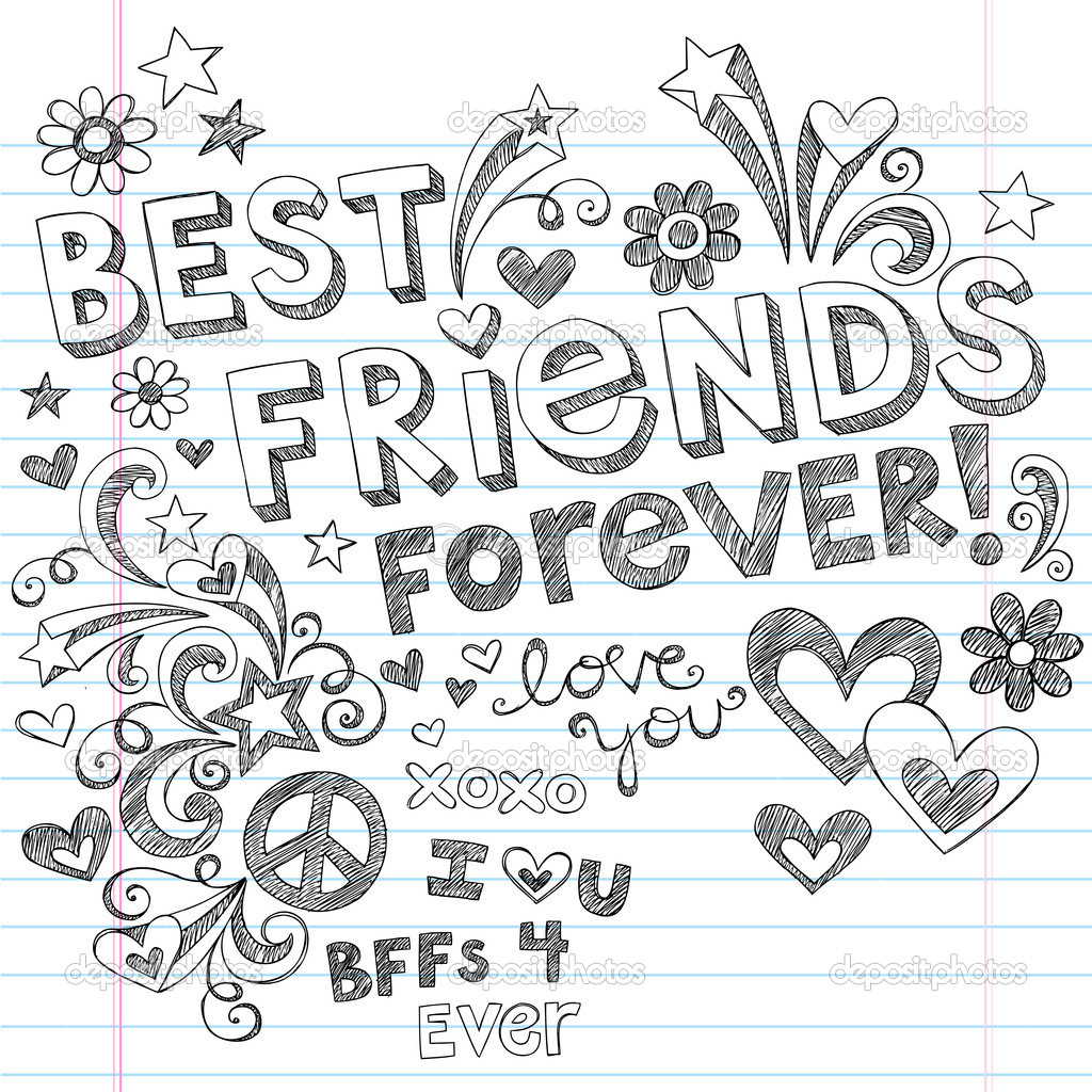 1024x1024 Pencil Art Friendship Wallpapers