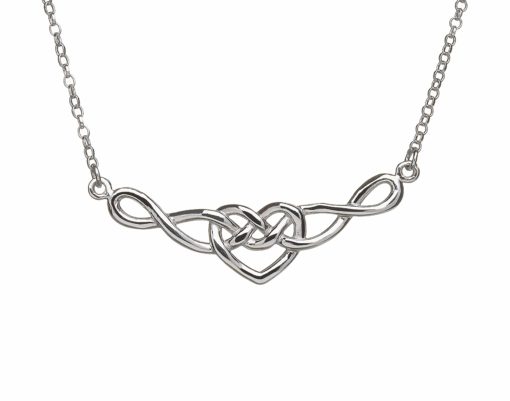 510x401 Sterling Silver Infinity Celtic Love Knot Necklet