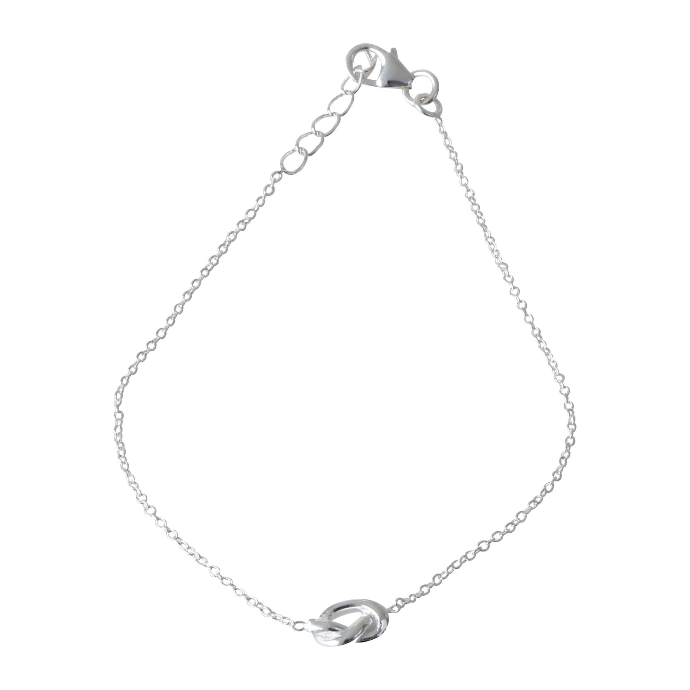 2355x2356 And Elegant Bracelet In 925 Sterling Silver With A Love Knot Symbol
