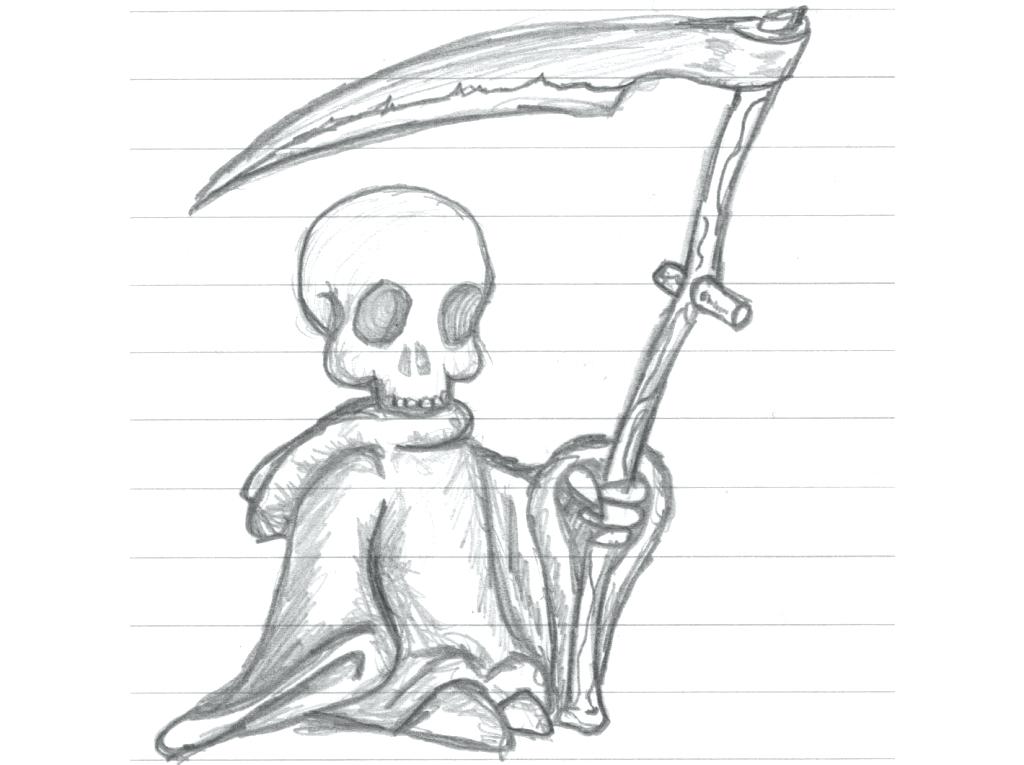 1024x765 Easy Drawings Tumblr Love Cool Pencil Drawing Grim Reaper Sketch