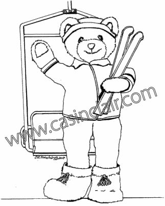 323x404 Skiing Teddy Bear Teddy Bear Art Bears That You Love C. A.