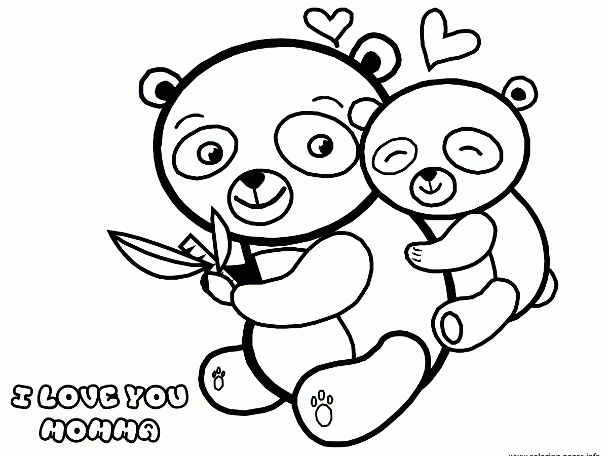 1200x900 I Love U Mom Coloring Pages Page You For Kids Mommy And Daddy That