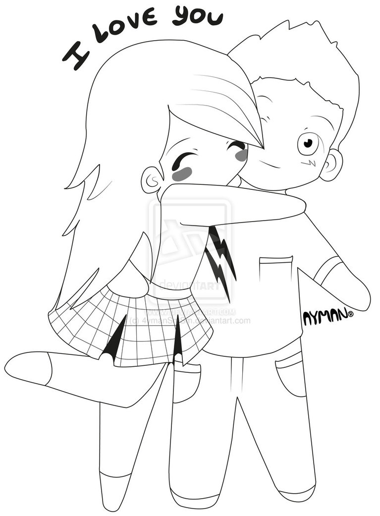 767x1041 Cute Love Drawings Love You Drawing By 4ymansmsm Love