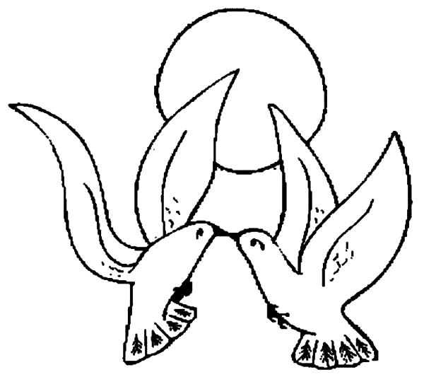 600x533 Drawn Lovebird Valentine