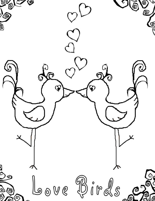 660x854 Love Bird Template 411781