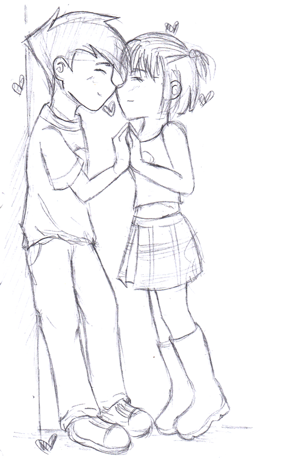 576x900 Lovebirds Sketch By Pucchan0510