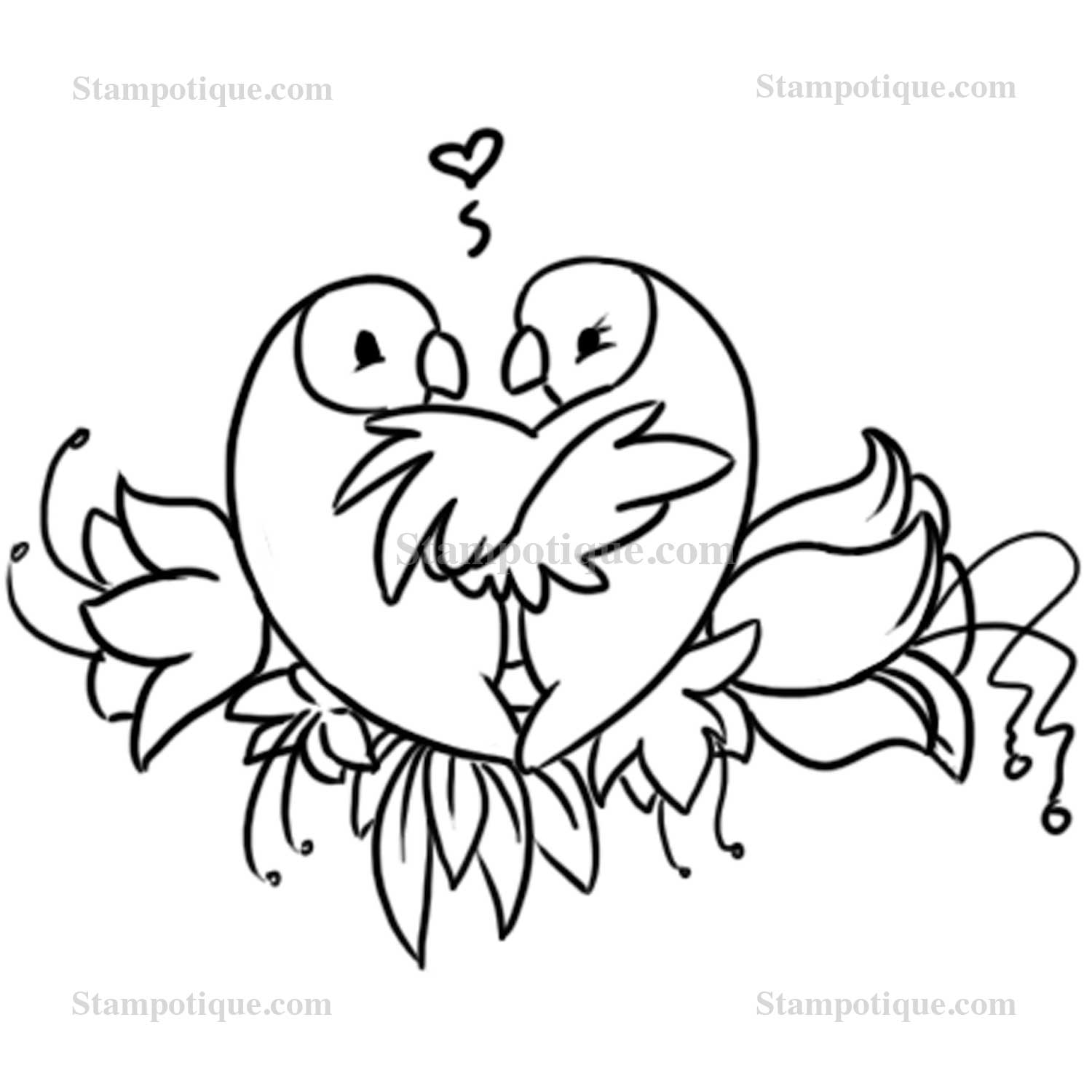 1500x1500 Drawn Lovebird Beautiful Bird