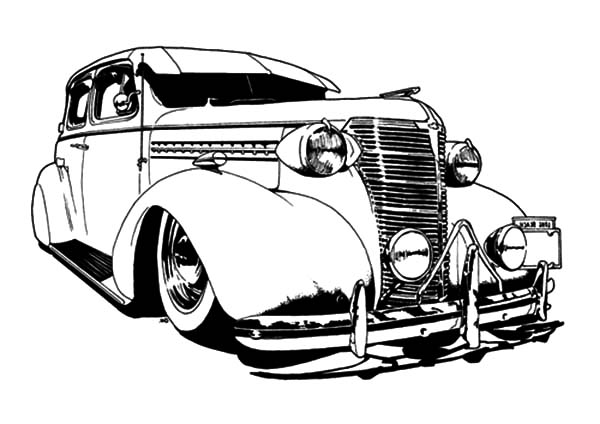 600x424 Drawn Vehicle Lowride Car