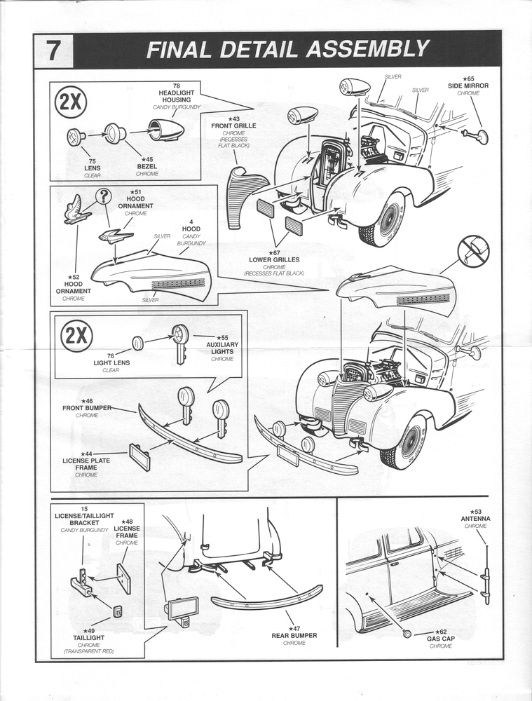 759x1000 Photo 39 Chevy Sedan Delivery Lowrider Revell Instructions Pg 7