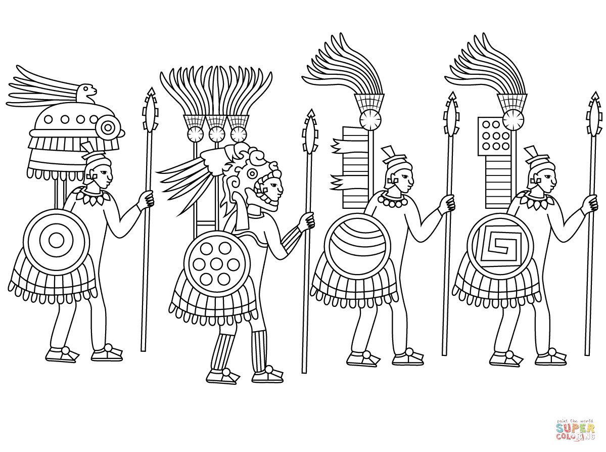 1199x894 Aztec Warrior Coloring Pages Aztec Mask Coloring Pages