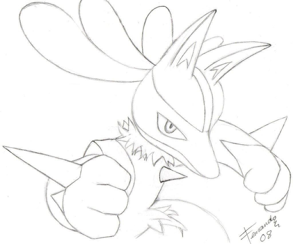 1024x851 Lucario Drawing By Teamnaruto