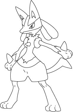 247x380 Lucario Line Drawing By Smysh