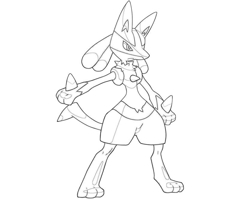 800x667 Mega Lucario Pokemon Coloring Pages