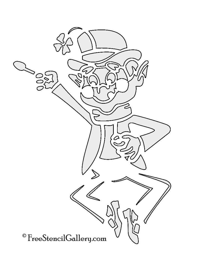 850x1100 Lucky Charms Leprechaun Stencil Free Stencil Gallery
