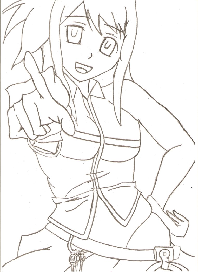 762x1048 Fairy Tail Lucy Heartfilia Line Drawing By Yurudant